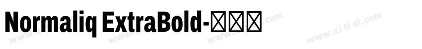 Normaliq ExtraBold字体转换